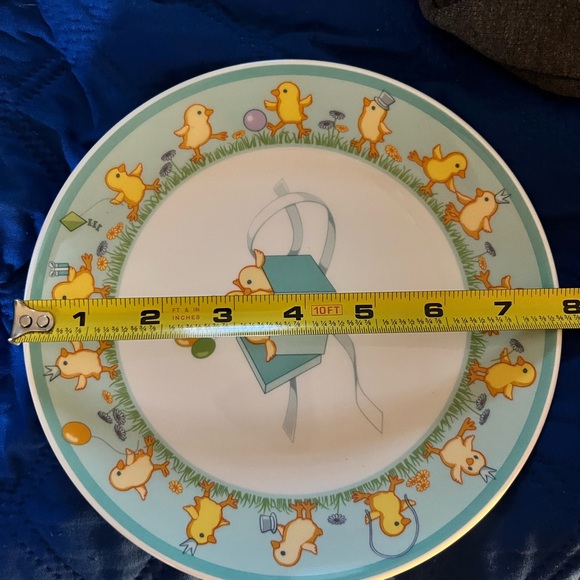 Tiffany & Co. Chicks baby Plate - Blue and Yellow - Picture 7 of 12